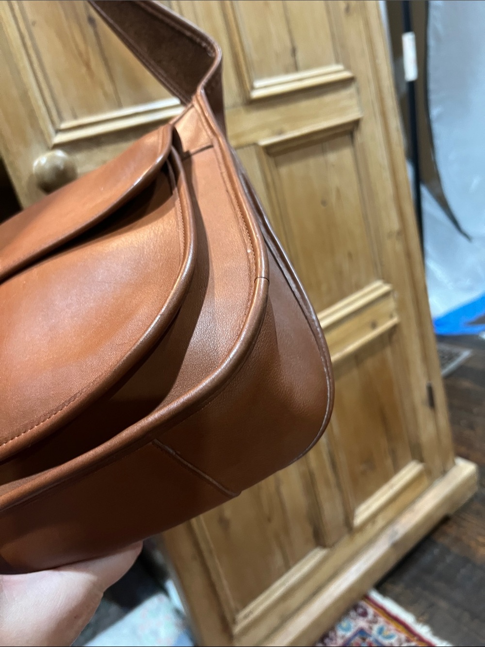 Coach 9980 Taft Crossbody in British Tan Leather - Picture 5 of 13